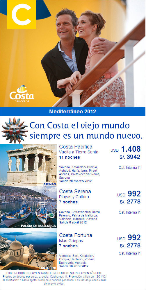 crucero mediterraneo 2012