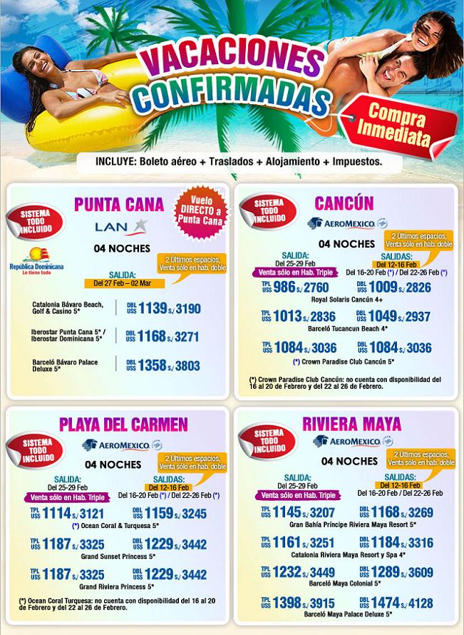 vacaciones confirmadas punta cana 2012