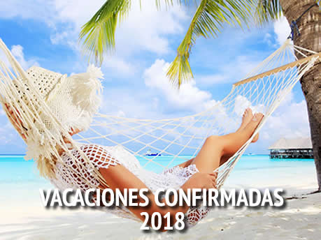 vacaciones confirmadas 2013