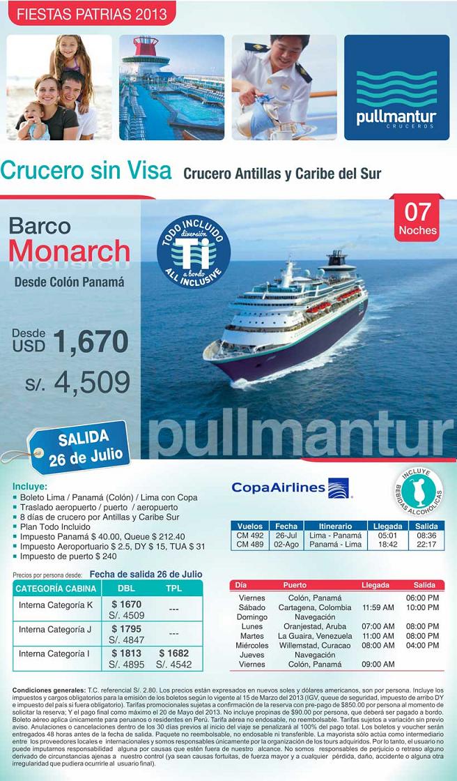 crucero fiestas patrias tour 2013